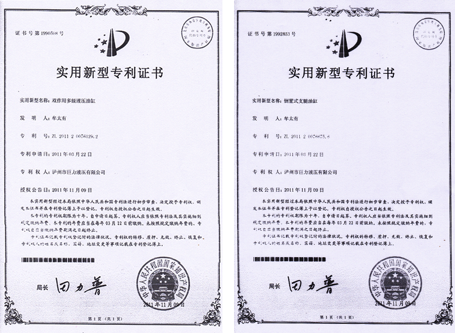 瀘州特種液壓缸
